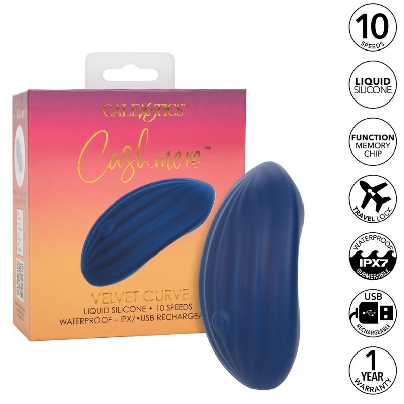 CALEXOTICS - VELOUR CACHEMIRE INCURVÉ BLEU
