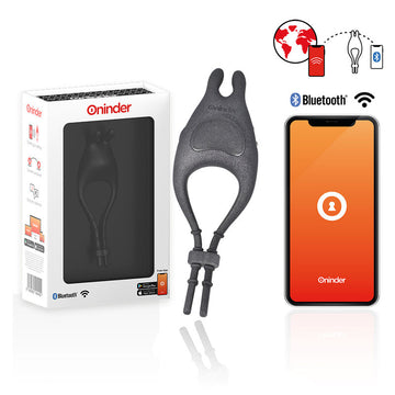 ONINDER - PAMPA OPLAADBARE VERSTELBARE VIBRATORRING MET CLITORISSTIMULATOR 10 SNELHEDEN - GRATIS APP