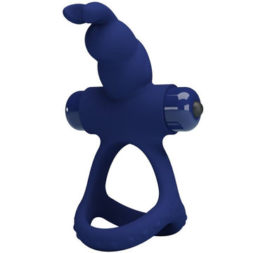 PRETTY LOVE - ANNEAU VIBRANT DOUBLE LAPIN LUCHITO BLEU