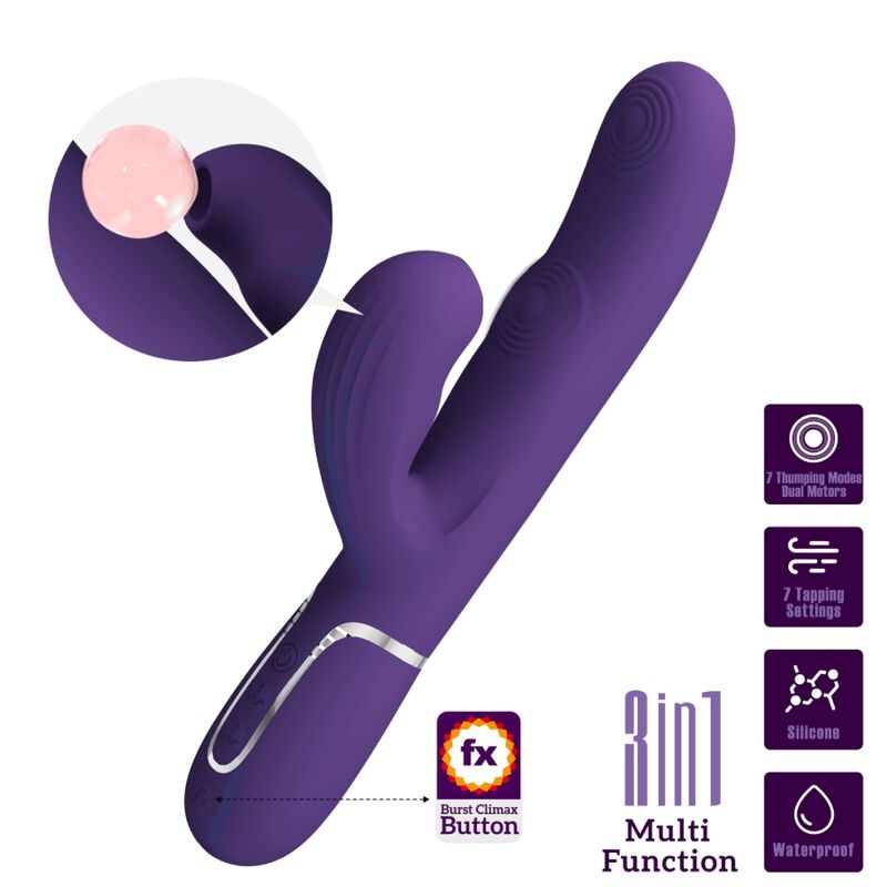 PRETTY LOVE - PERLITA G-SPOT VIBRATOR 3-IN-1 MULTIFUNCTIONEEL PAARS