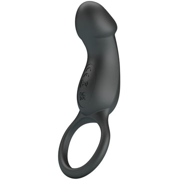 PRETTY LOVE - ANNEAU VIBRANT NOIR AVEC STIMULATEUR