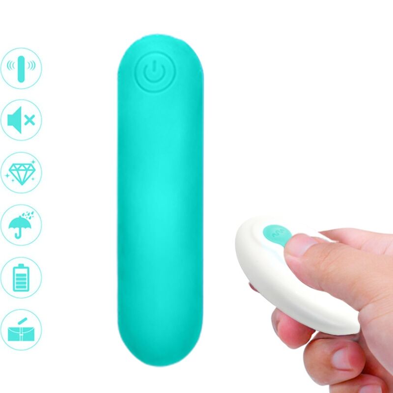 ARMONY - SPLASH JOLINE VIBRATOR KOGELVORMIG, SILICONEN, AFSTANDSBEDIENING, 10 VIBRATIESTANDEN, 65 X 15 CM, GROEN