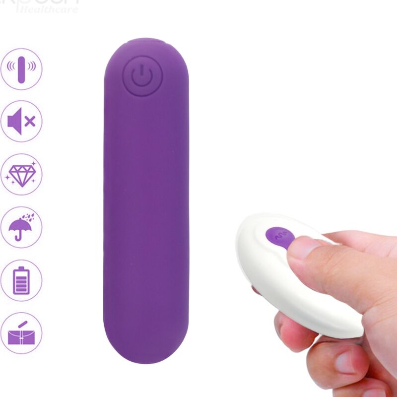 ARMONY - SPLASH JOLINE VIBRATOR KOGELVORMIG SILICONEN MET AFSTANDSBEDIENING 10 VIBRATIESTANDEN 6,5 X 1,5 CM PAARS