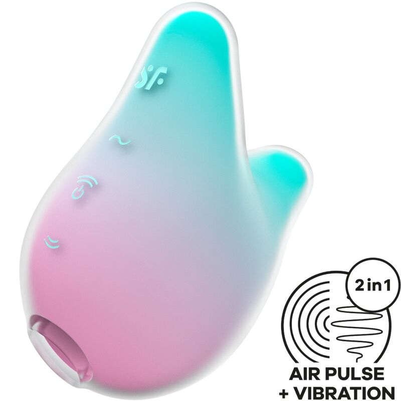 SATISFYER - MERMAID VIBES STIMULATOR &amp; VIBRATOR MINT EN ROZE