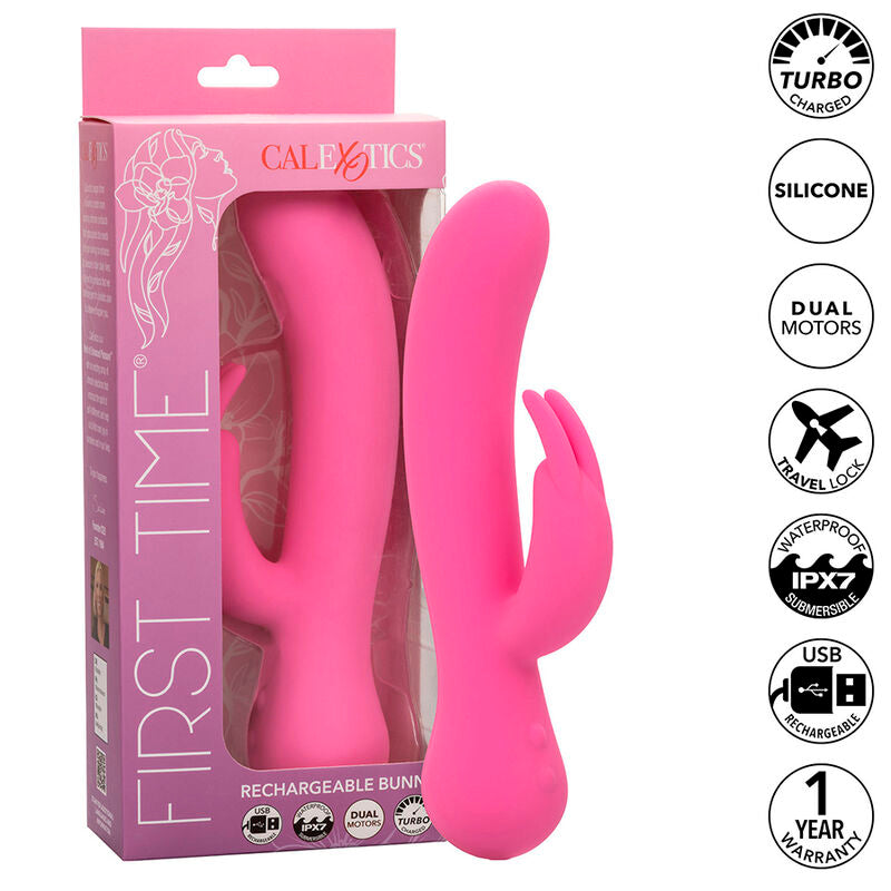 CALEXOTICS - OPLAADBARE ROZE VIBRATOR MET KONIJNVORMIGE VORM