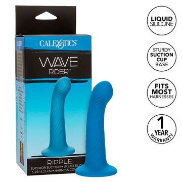 CALEXOTICS - PLUG ANAL ONDULÉ VAGUE RIDER BLEU