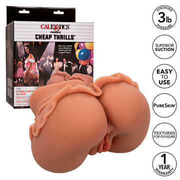 CALEXOTICS - DE HOMECOMING QUEEN DUBBEL REALISTISCHE MASTURBATOR CARAMEL