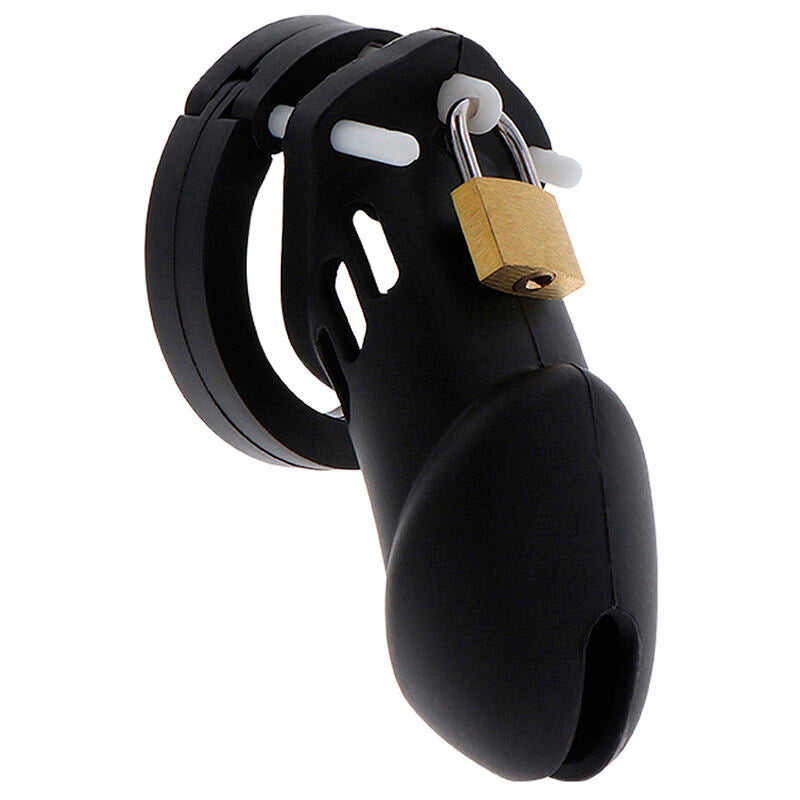 DÉSIR CACHÉ - CAGE DE CHASTETÉ EXTRÊME EN SILICONE TAILLE L NOIRE