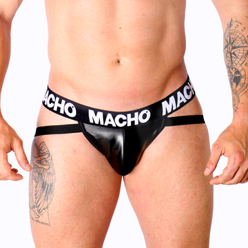 MACHO - MX25NC JOCK ZWART LEER M