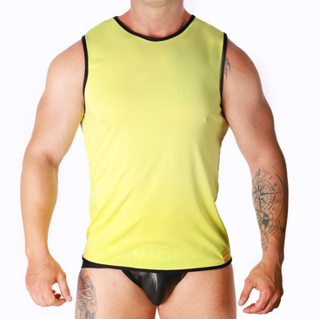MACHO - GEEL T-SHIRT S/M