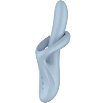 SATISFYER - HEAT FLEX 4 VIBRATOR MET WARMTE-EFFECT, 12 VIBRATIES, BLAUW