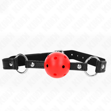 KINK - HOLLE HARDE RODE BAL 4,5 CM GAG MODEL 1 63,5 X 2 CM