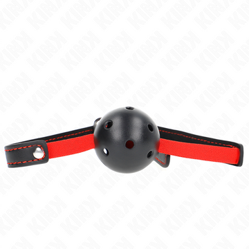 BAILLON KINK - BOUCHE CREUSE DURE 4,5 CM AVEC SANGLE ÉLASTIQUE 56 x 1,5 CM