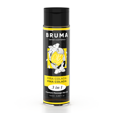 BRUMA - HUILE DE MASSAGE CHAUFFANTE PREMIUM PIÑA COLADA 3 EN 1 - 100 ML