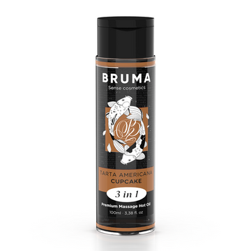 BRUMA - HUILE DE MASSAGE CHAUFFANTE CUPCAKE 3 EN 1 - 100 ML