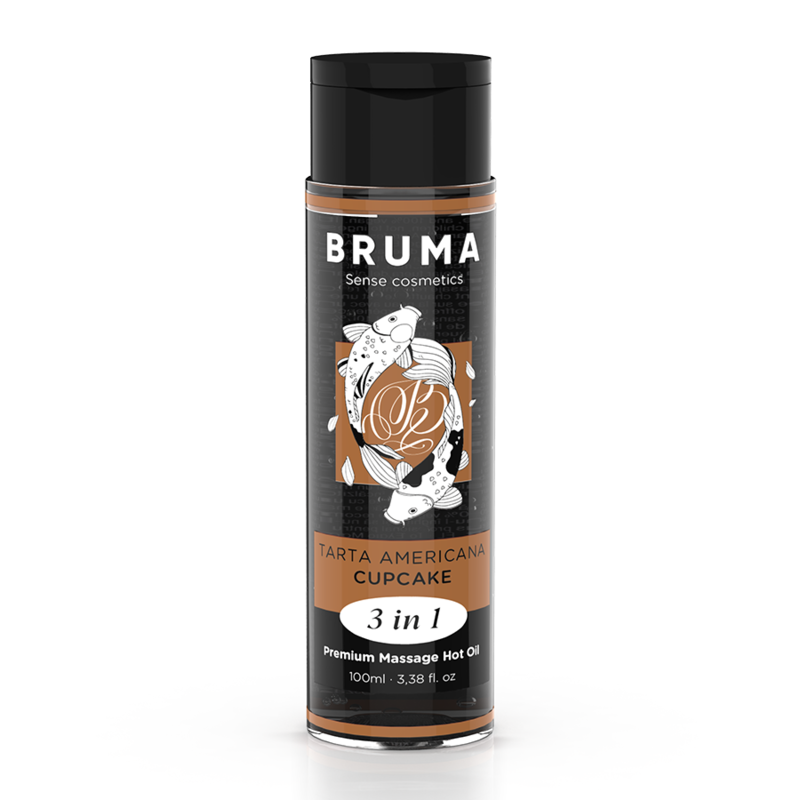 BRUMA - HUILE DE MASSAGE CHAUFFANTE CUPCAKE 3 EN 1 - 100 ML