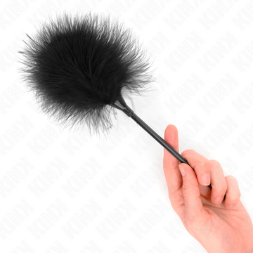 KINK - PLUMES À CHATOUILLES NOIRES UTILISÉES POUR LE KIT DE LIGOTAGE 27 CM