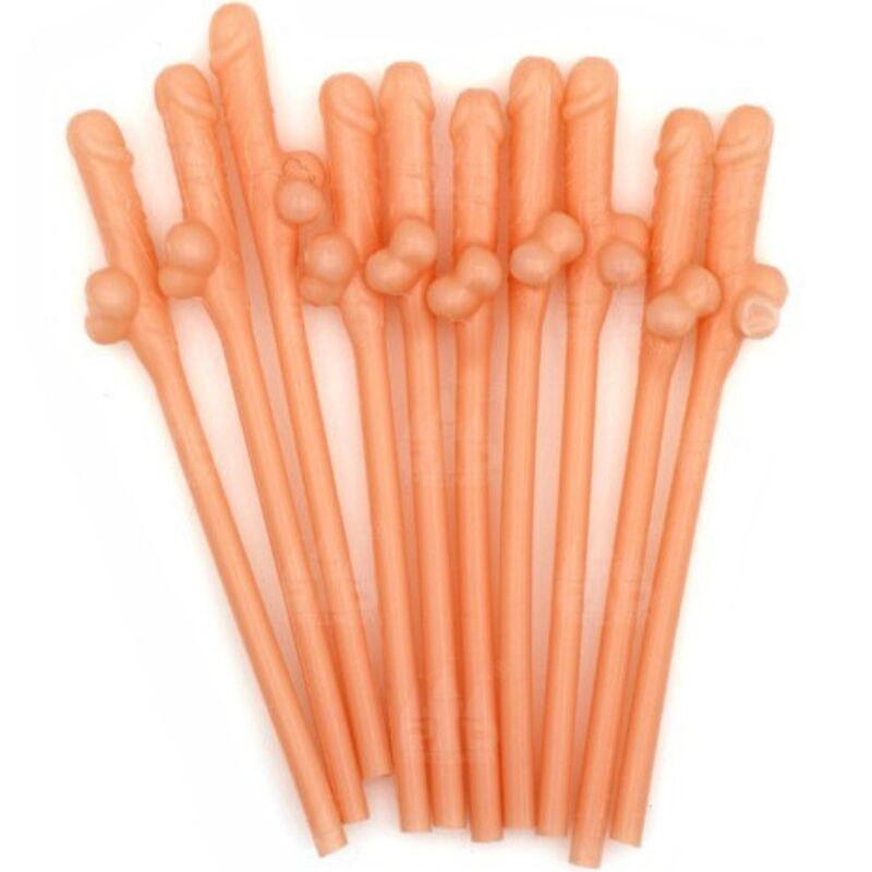 DIABLO PICANTE - 10 PAILLES EN FORME DE PÉNIS