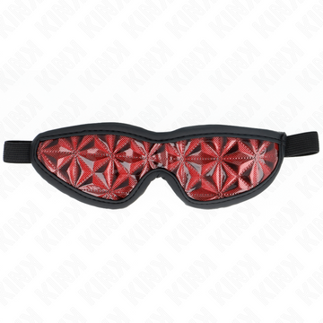KINK - Hoofdband met rood diamantpatroon 20,5 x 6 cm