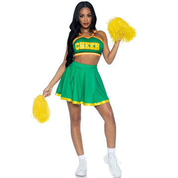 LEG AVENUE - DÉGUISEMENT POM-POM GIRL VERT M/L