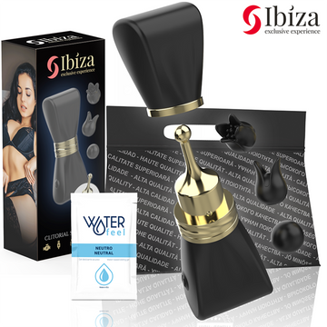 IBIZA - CLITSTIMULATOR MET 3 OPZETSTUKKEN