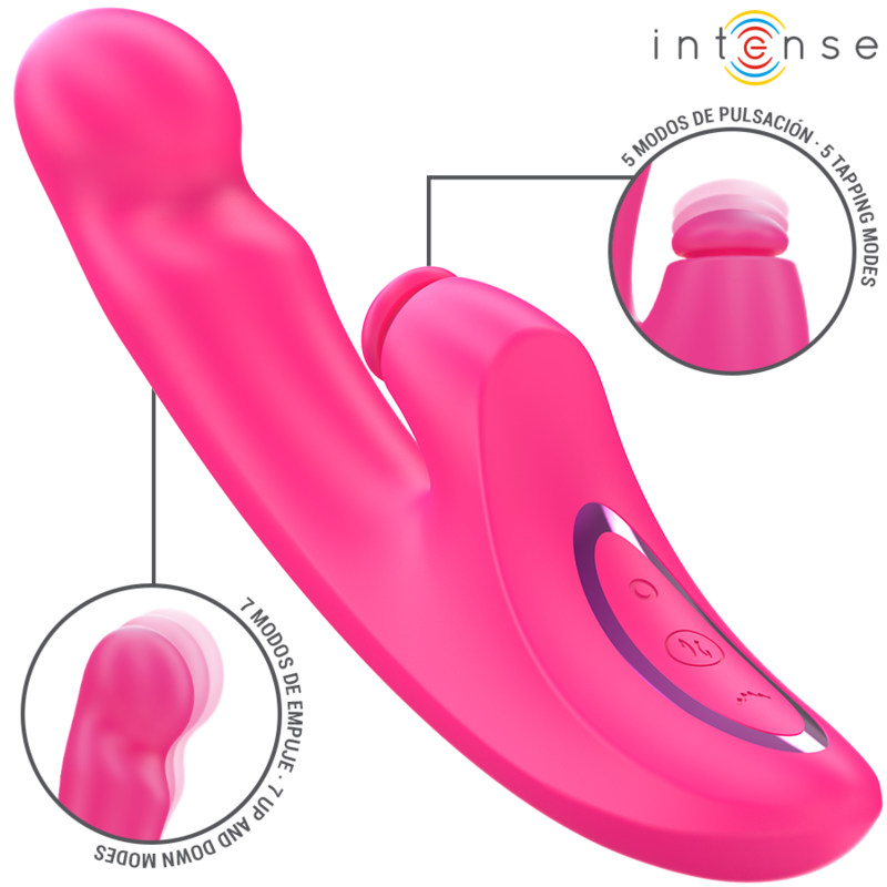 INTENSE - EMI VIBRATOR 13,5 CM MULTIFUNCTIONEEL 3-IN-1 10 VIBRATIES ROZE
