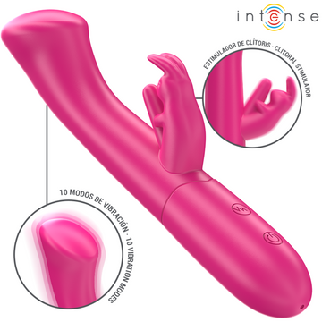 INTENSE - JULIETA RABBIT VIBRATOR 18,6 CM 10 VIBRATIES ROZE