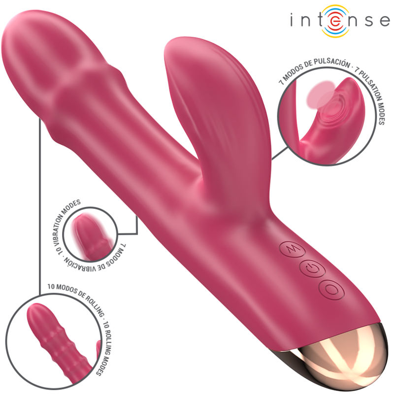 INTENSE - CHLOE MULTIFUNCTIONELE VIBRATOR 3-IN-1 ROOD