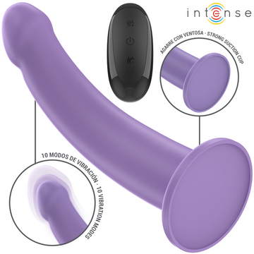 INTENSE - EDDIE VIBRATOR 17,5 CM 10 VIBRATIES PAARSE AFSTANDSBEDIENING