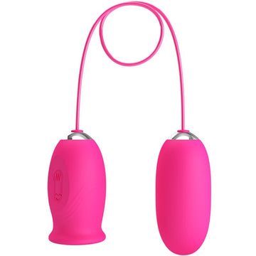 PRETTY LOVE - DAISY VIBREREND EI + CLITORISSTIMULERENDE ROZE TONG