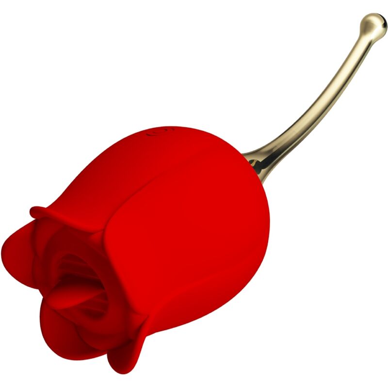 PRETTY LOVE - ROSE LOVER CLITORISSTIMULATOR MET 12 TRILLINGEN (ROOD)