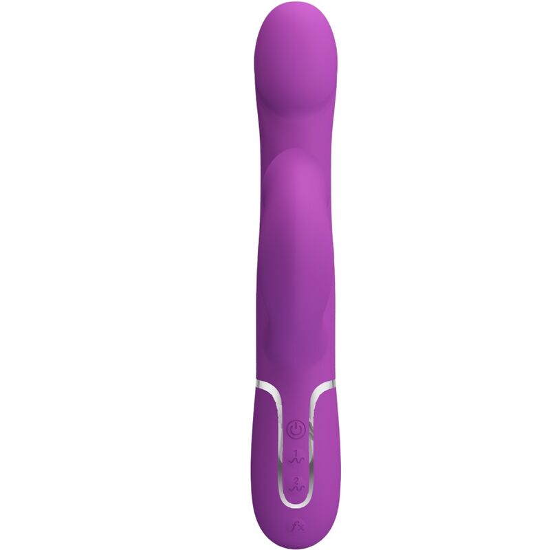 PRETTY LOVE - 4-in-1 multifunctionele vibrator en stimulator paars