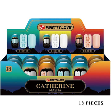 PRETTY LOVE - MASHA PAKKET 18 VERSCHILLENDE MANNELIJKE MASTURBATOREN