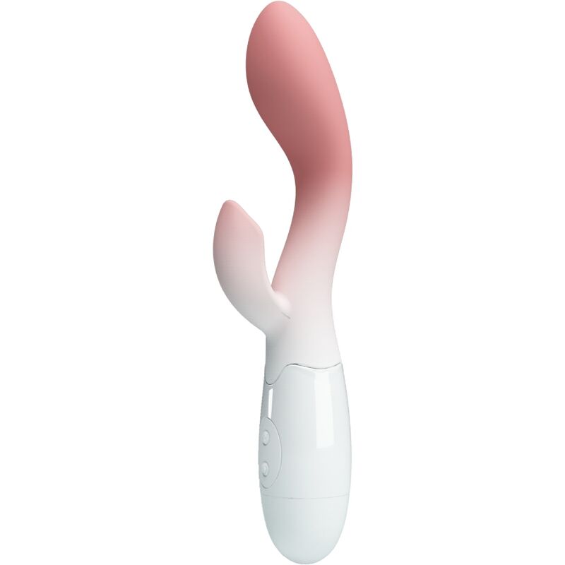 PRETTY LOVE - FELGEKLEURDE G-SPOT VIBRATOR + CLITORISSTIMULATOR 30 VIBRATIES ROZE