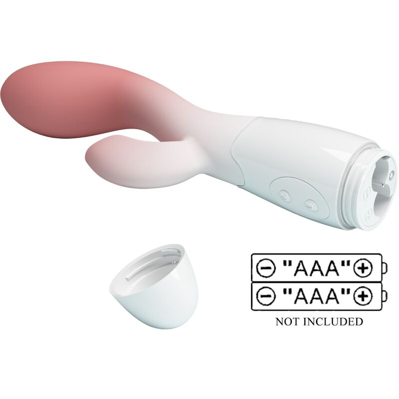 PRETTY LOVE - FELGEKLEURDE G-SPOT VIBRATOR + CLITORISSTIMULATOR 30 VIBRATIES ROZE