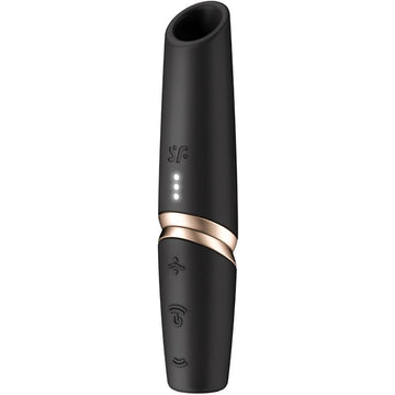 SATISFYER - STIMULATEUR CLITORIDIEN PERFECT KISS WAVE NOIR / OR