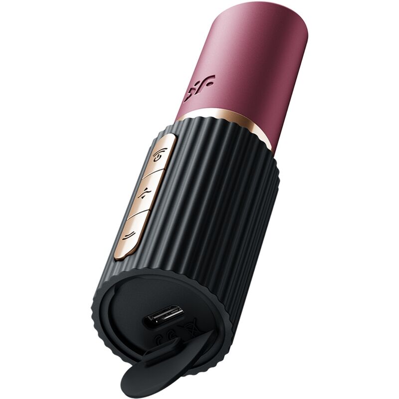 SATISFYER - PRO 2 KISS WAVE CLITORISSTIMULATOR GARNET / BLACK