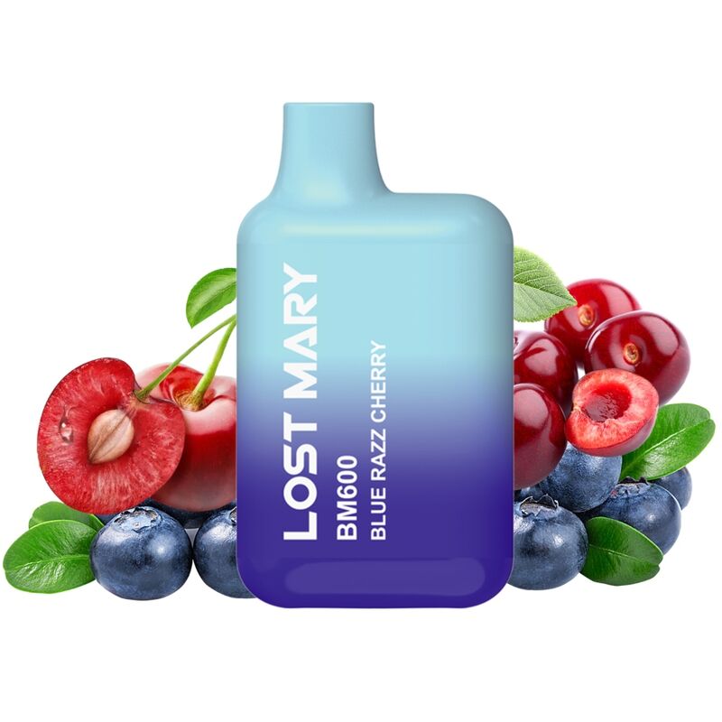 LOST MARY - BM600 VAPOTEUSE JETABLE NICOTINE 2% BLUE RAZZ CHERRY