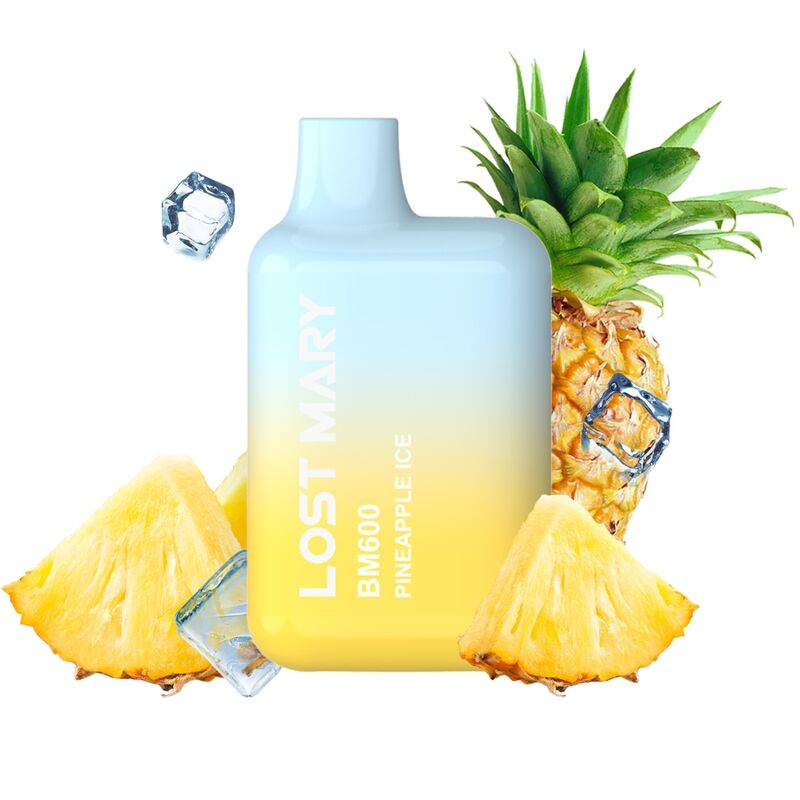 LOST MARY - VAPE JETABLE BM600 NICOTINE 2% ANANAS GLACÉ