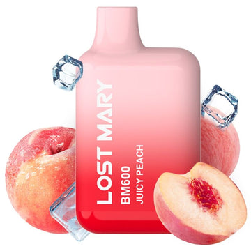 LOST MARY - BM600 NICOTINE VAPER 2% JETABLE PÊCHE JUTEUSE