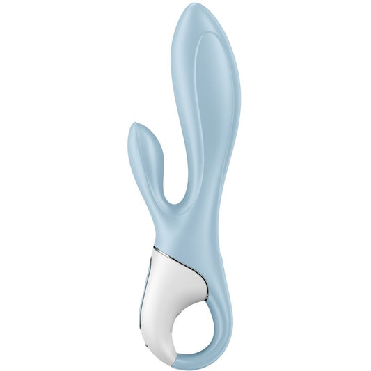 SATISFYER - AIR PUMP BUNNY 1 OPBLAASBAAR KONIJN MET VIBRATOR, BLAUW