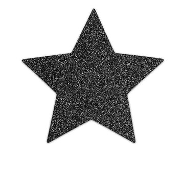 BIJOUX - CACHES-SEINS FLASH BLACK STAR INDISCRETS