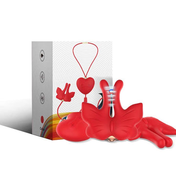 ARMONY - MAGNETISCHE TEPELKLEMMEN MET VIBRATIE, VLINDERVORMIG, ROOD