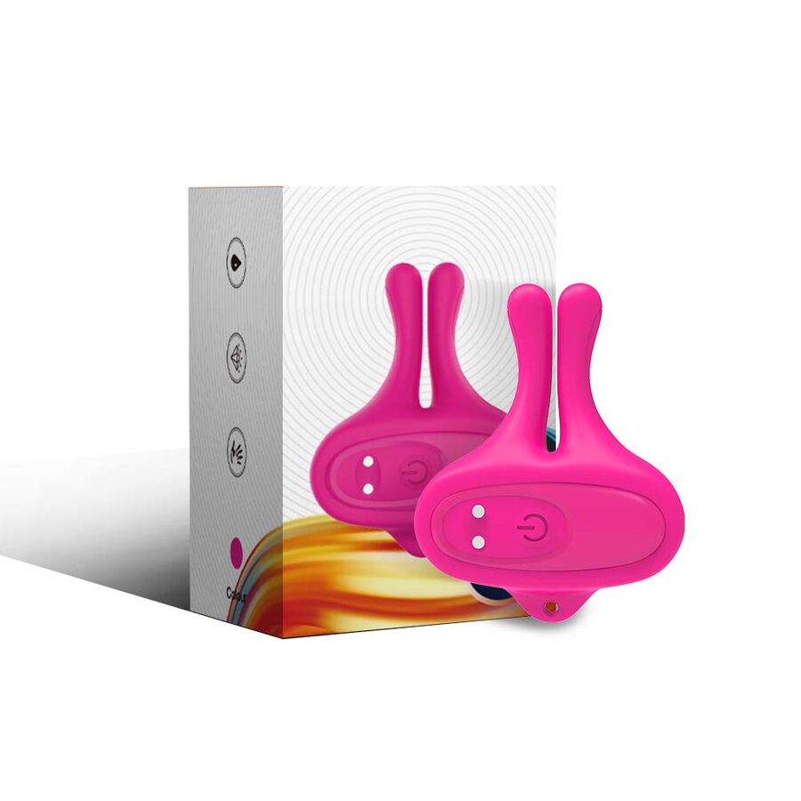 ARMONY - KONIJNVORMIGE VIBRATIE MAGNETISCHE TEPELKLEMMEN ROZE