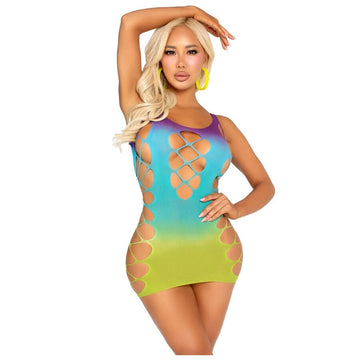 LEG AVENUE - MINI-ROBE SANS COUTURES AVEC OUVERTURES OCEAN