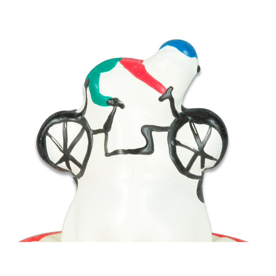 CONDOMERIE - HANDGESCHILDERDE ORIGINELE CONDOMS FIETS