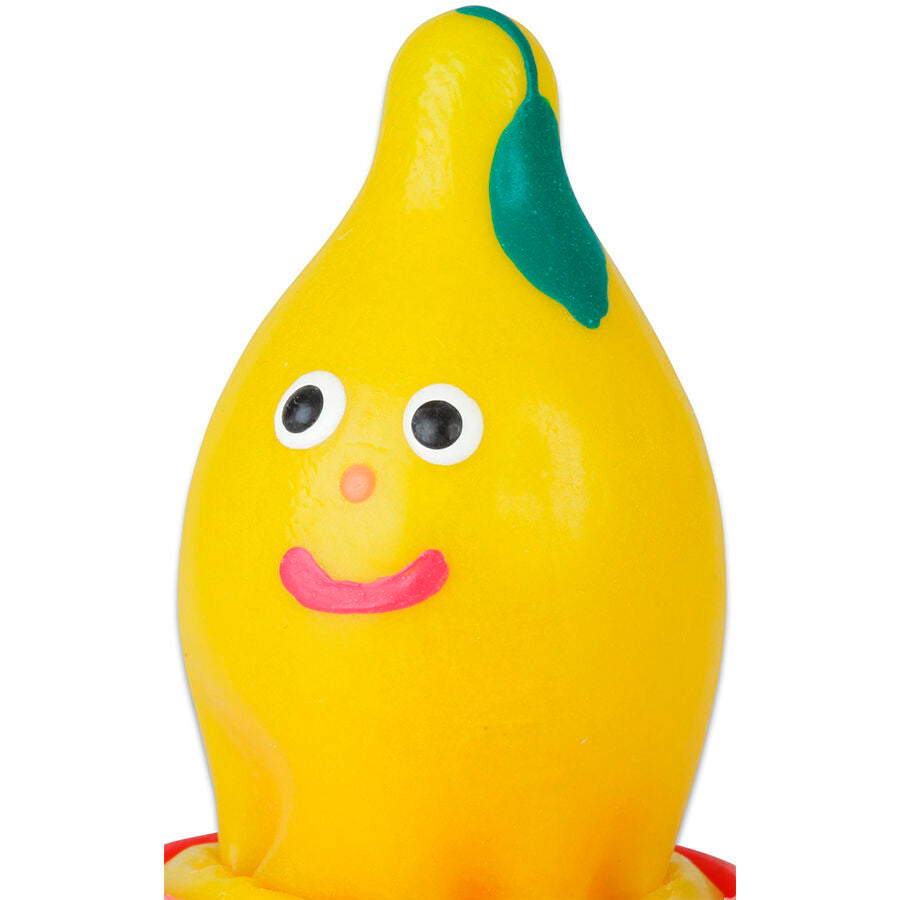 CONDOMERIE - HANDGESCHILDERDE CONDOMS MET EEN CITROENMOTIE