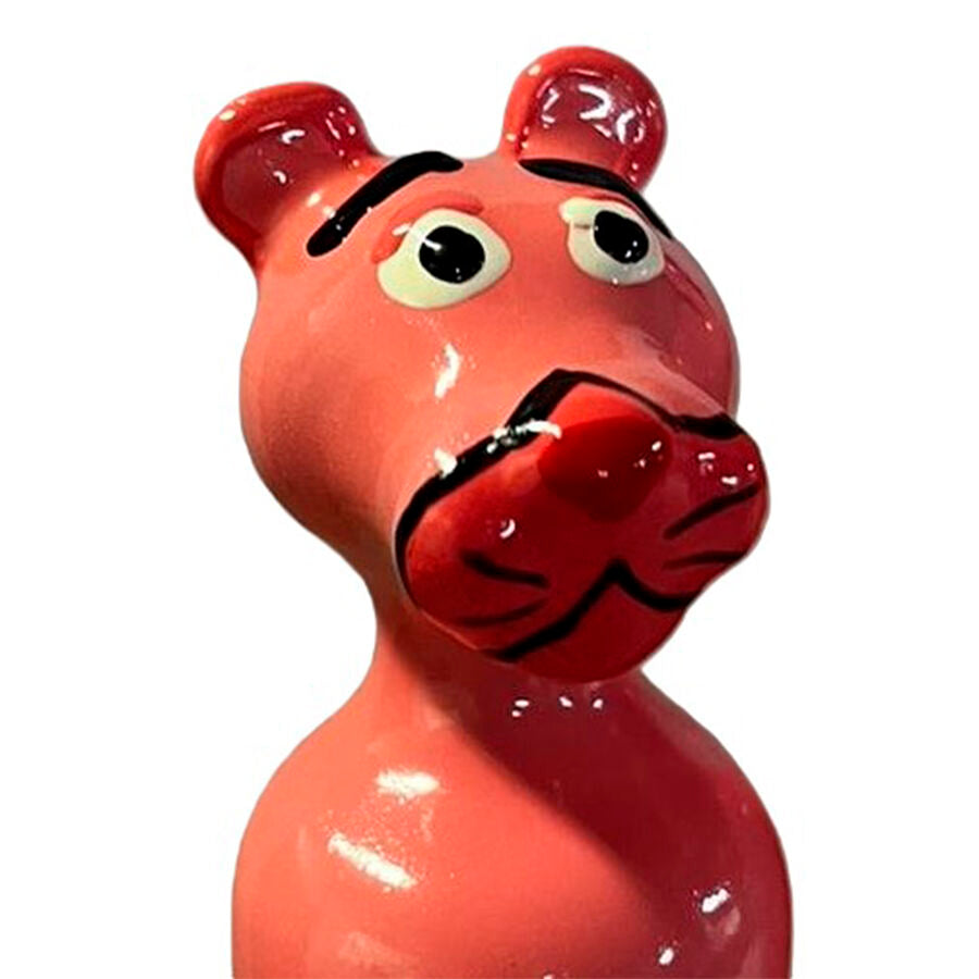 CONDOMERIE - HANDGESCHILDERDE CONDOMS MET EEN ROZE PANTHER-MODEL