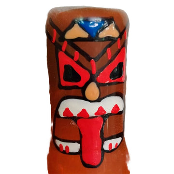CONDOMERIE - HANDGESCHILDERDE CONDOMS MET EEN NIEUWIGHEID TIKI TOTEM-01