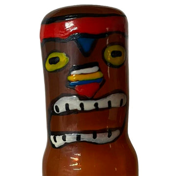 CONDOMERIE - HANDGESCHILDERDE CONDOMS MET EEN NIEUWIGHEID TIKI TOTEM-HAWAII-03